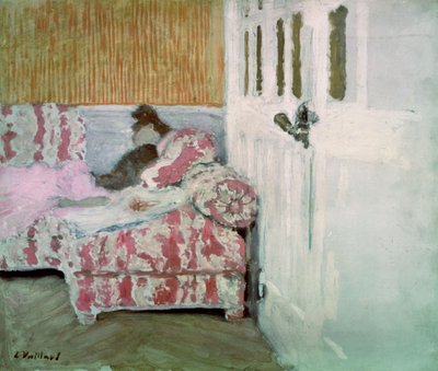On the Sofa, or The White Room by Edouard Vuillard